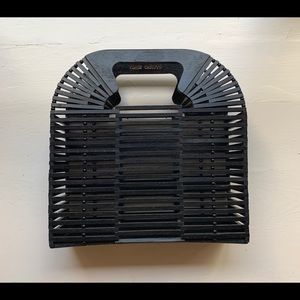 Vince Camuto Black Basket Bag